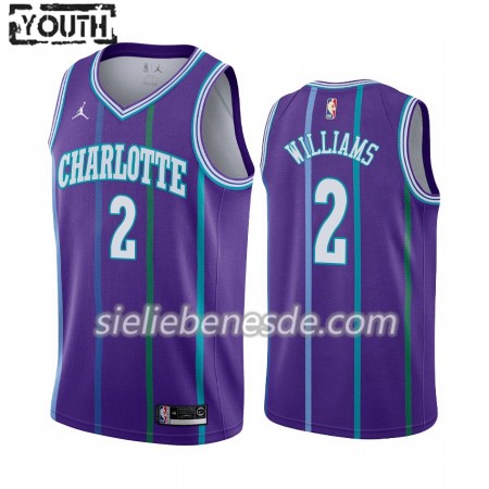 Kinder NBA Charlotte Hornets Trikot Marvin Williams 2 Jordan Brand 2019-2020 Hardwood Classics Swingman
